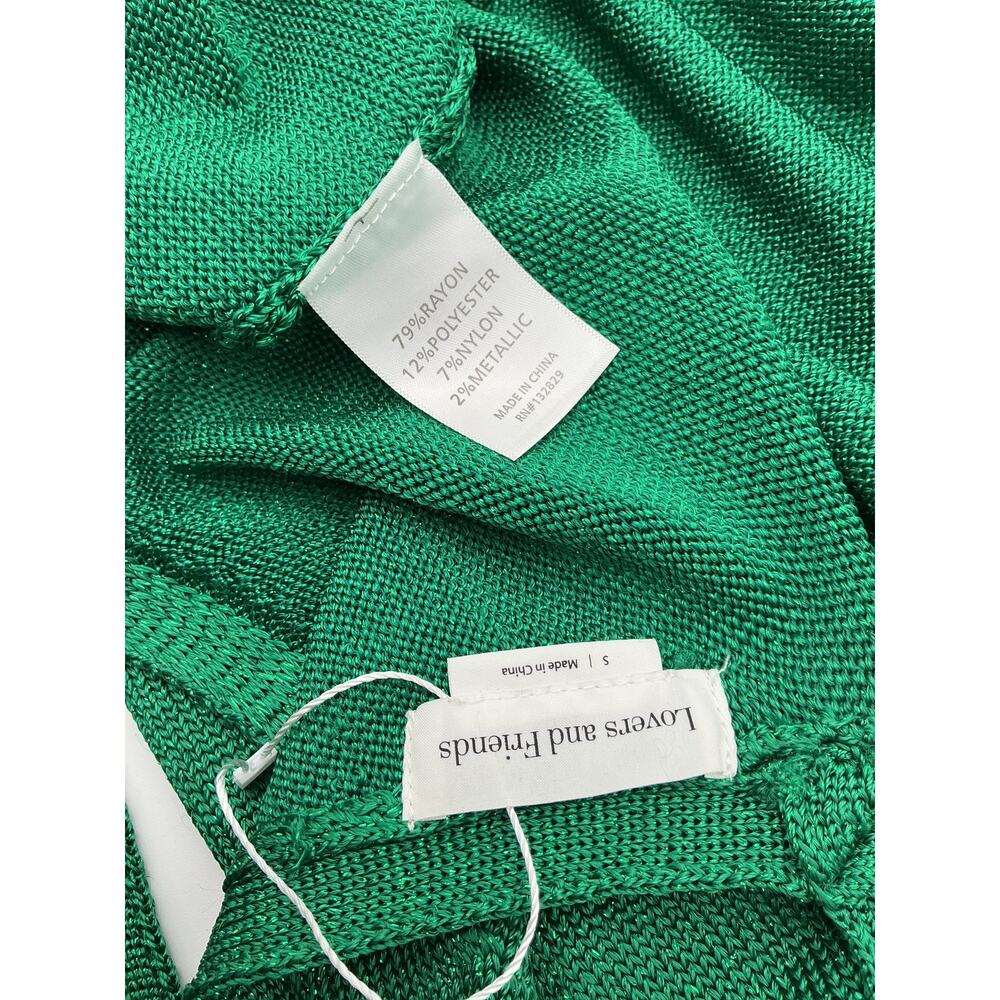 Lovers + Friends Knit Green Wrap Up Sweater Dress Size S - Picture 4 of 4